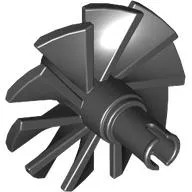 Jet Engine Fan with 10 Blades and Technic Pin