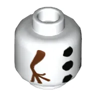 Minifig Head Olaf, with Snowman Body Print