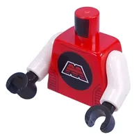 Torso, M:Tron Logo, Space Suit print, White Arms, Black Hands