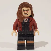 Scarlet Witch with Dark Red Jacket over Black Dress