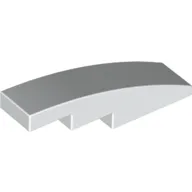 Slope Curved 4 x 1 No Studs [Stud Holder with Symmetric Ridges]