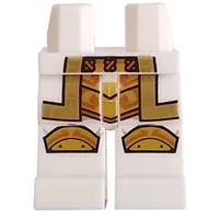 Hips and White Legs with Gold Knee Pads, Robe print