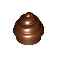 Plate Round 1 x 1 Swirled Top / Poo