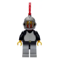 Knight (Breastplate on Black) - Light Gray Legs