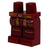 Hips and Dark Red Legs with Orange Belt, Gold/Red Armor print