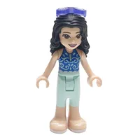 Emma - Blue Top, Light Aqua Trousers