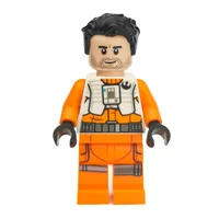 Poe Dameron, White and Orange Pilot Outfit