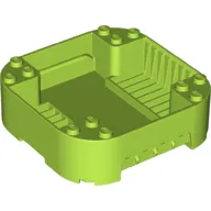 Pod, Square Rounded Corners, Back, 8 x 8 x 2, Corner Studs, and Recessed Slots