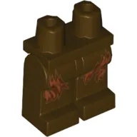 Hips and Dark Brown Legs with Dark Orange Fur Print (Wullffwarro)