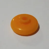 Pen Bead, Round Short, Curved Edge