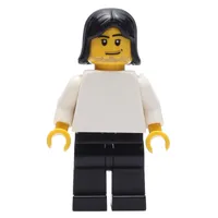 Soccer Player White Plain Torso, Black Legs 1