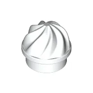 Plate Round 1 x 1 Swirled Top