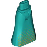 Minidoll Hips and Full Length Skirt with Gold Decorations print