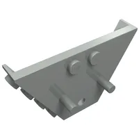 Panel, Trapezoid, Tipper End Flat with Pins, 1 x 2 Anti-studs