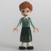 Anna - Sand Green Tunic, Dark Green Skirt
