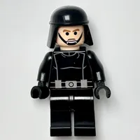 Death Star Trooper / Imperial Trooper, Brown Eyebrows, Black Eyes, Black Helmet