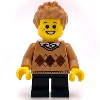 Kid - Medium Nougat Sweater, Black Legs, Medium Nougat Hair