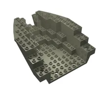 Boat Hull Section, Small Stern 14 x 12 x 5 1/3, Top