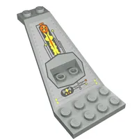 Wing Plate Bi-level 8 x 4 and 2 x 3 1/3 Up with UFO Engine Print