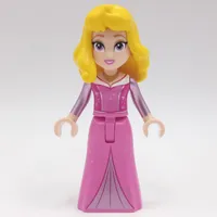 Aurora - Dark Pink Dress, Big Eyes, Yellow Hair