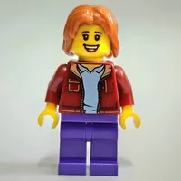 Dark Red Torso, Dark Purple Legs, Dark Orange Hair