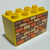 Duplo Brick 2 x 4 x 2 with Bricks Print