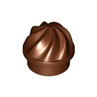 Plate Round 1 x 1 Swirled Top