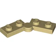 Hinge Plate 1 x 4 Swivel Top / Base - Solid Clip [Complete Assembly]