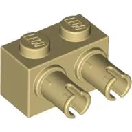 Brick Special 1 x 2 with 2 Pins, Round Pin Holes