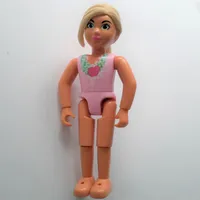 Belville Figure Fixed Elbows, Child, Female, Light Yellow Hair, Pink Swimsuit with Seashell Print