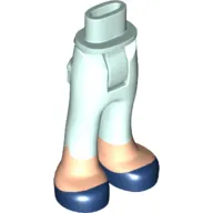 Minidoll Hips and Trousers with Back Pockets and Light Nougat Legs and Dark Blue Shoes Print