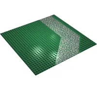 Baseplate 32 x 32 with 9-Stud Angled Driveway / Road with Grey Crazy Paving Print
