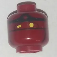 Minifig Head EV-9D9 Droid, Yellow Eyes Print