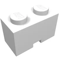 Brick Special 1 x 2 with Cable Holding Square Cutout