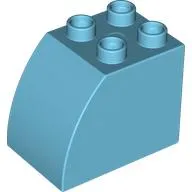 Duplo Brick 2 x 3 x 2 with Curved Top