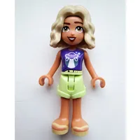 Nova - Dark Purple Top, Yellowish Green Skirt