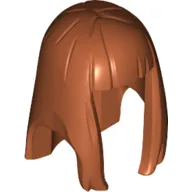 Hair Long Straight with Bangs - Rubber