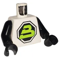 Torso Blacktron II Logo Print, Black Arms and Hands