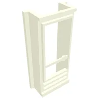 Door 1 x 2 x 4 with Glass for Slotted Bricks