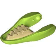 Animal Body Part, Dinosaur, Raptor / Dilophosaurus Lower Jaw with Tan Teeth Print