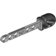 Projectile, Technic Competition Arrow, Liftarm Shaft with Hollow Black Rubber End