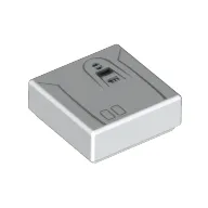 Tile 1 x 1 with Snowtrooper Backpack Print