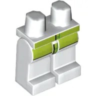 Hips and White Legs with Lime Shirt Print