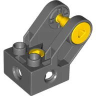 Duplo Toolo Brick 2 x 2 with Angled Bracket with Forks and Two Screws, Holes at Side