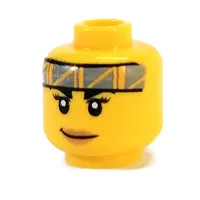 Minifig Head Jessica Sharpe / Knight, Headband, Smirk