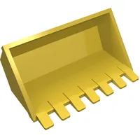 Construction Vehicle Bucket 7 Teeth 3 x 6 with Digger Bucket Arm Connection