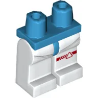 Hips and White Legs with Red Line/Triangle Print