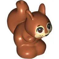 Animal, Squirrel with Tan Face, Dark Brown Eyes print