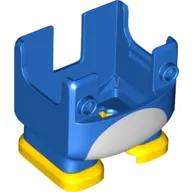 Nintendo Figure, Legs and Overalls with Two Front Studs, White Stomach and Yellow Feet Print, with Internal Prongs for Penguin Suit