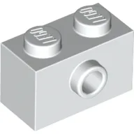 Brick Special 1 x 2 with 1 Center Stud on 1 Side, Bottom Stud Holder